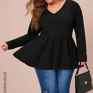 Shein Black top 5xl/US 22. New